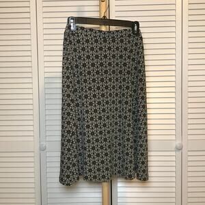 George Geometric Midi A-line Skirt L (12/14)